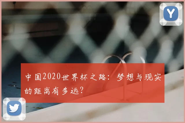 中国2020世界杯之路：梦想与现实的距离有多远？