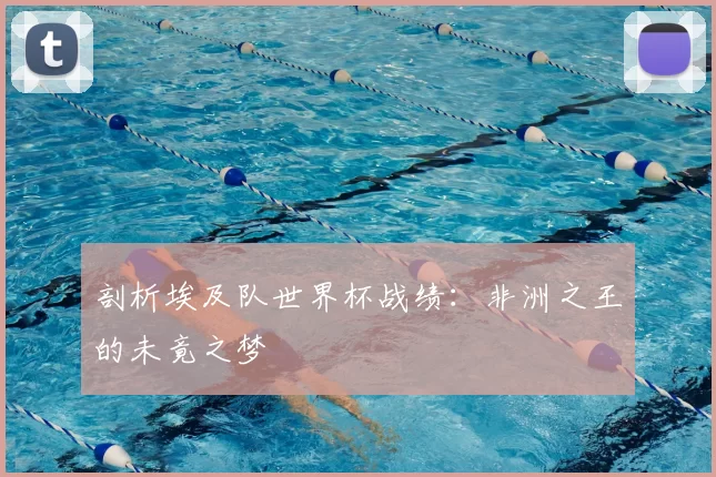 剖析埃及队世界杯战绩：非洲之王的未竟之梦