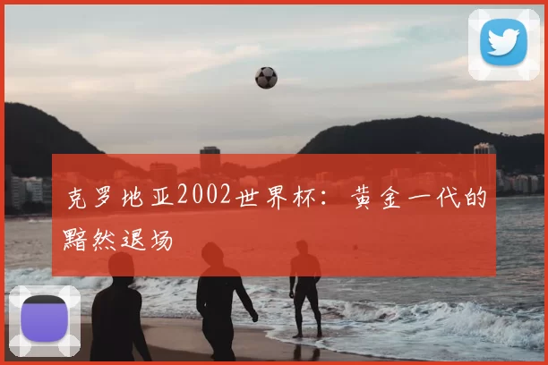 克罗地亚2002世界杯:黄金一代的黯然退场
